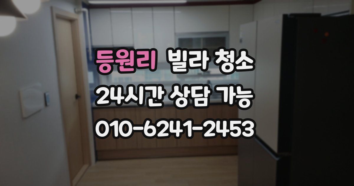 등원리 빌라 청소