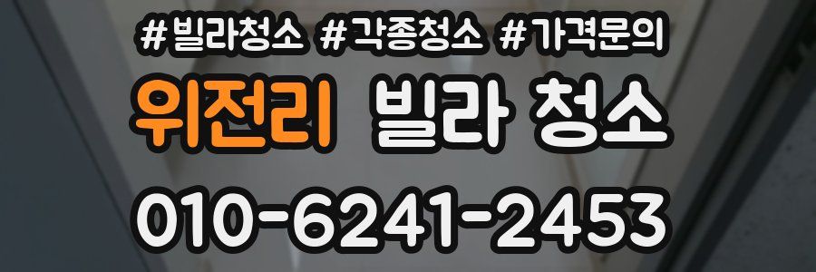 위전리 빌라 청소