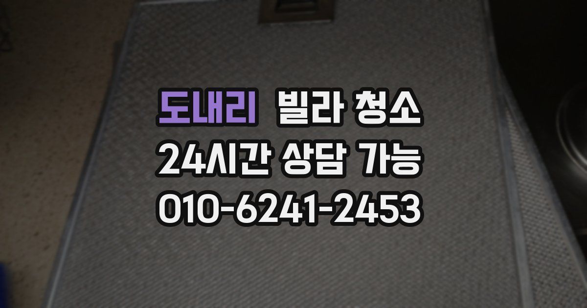 도내리 빌라 청소