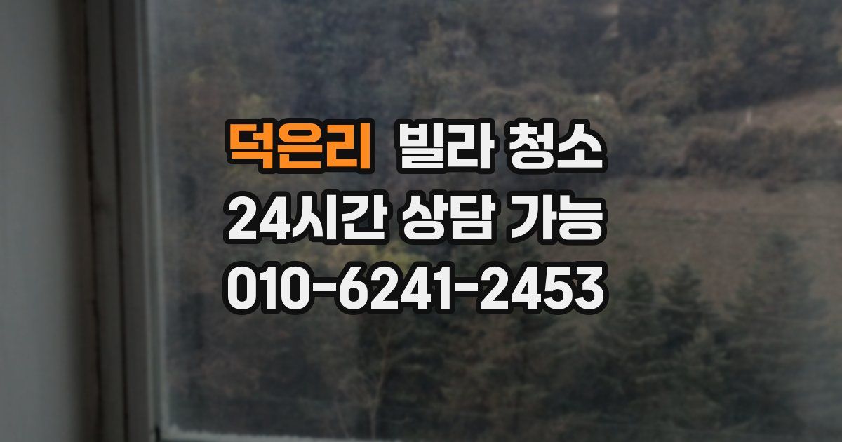 덕은리 빌라 청소