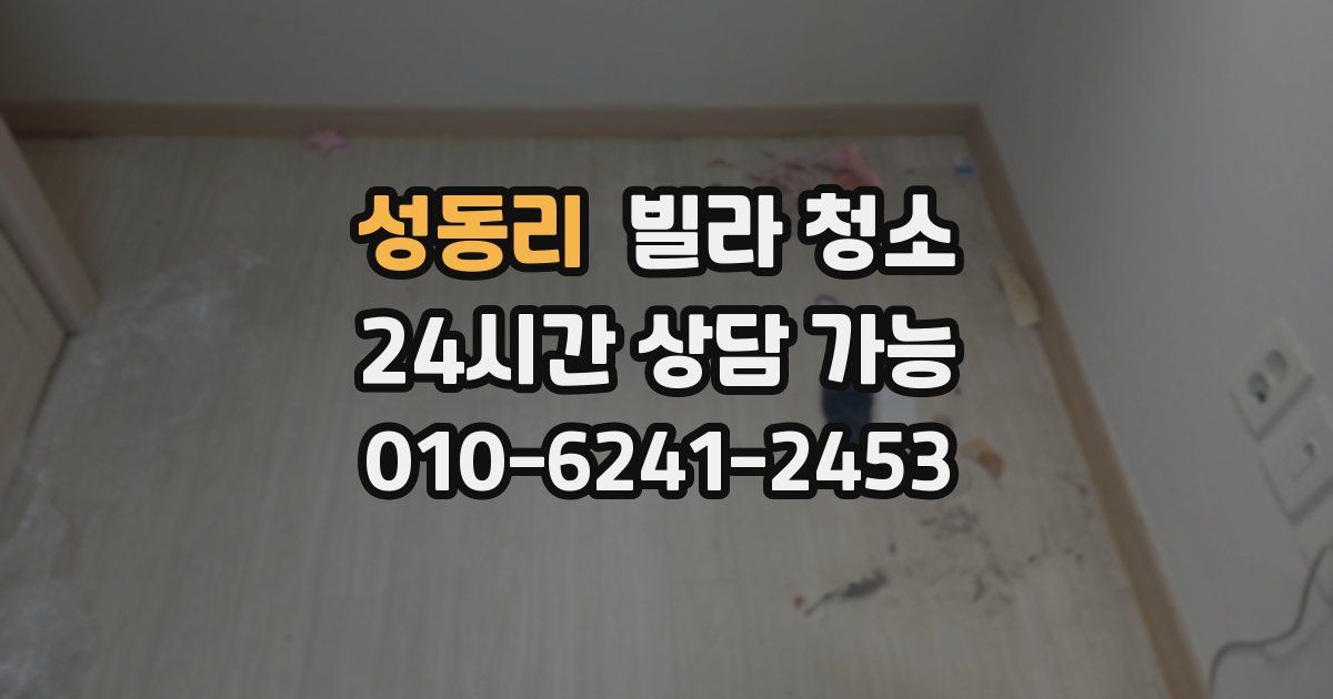 성동리 빌라 청소