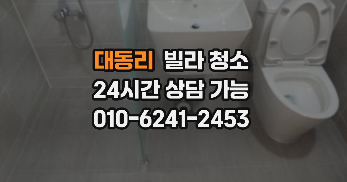 대동리 빌라 청소