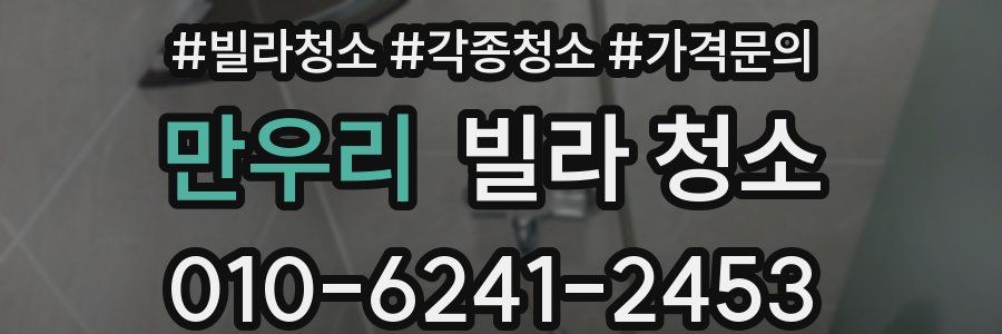 만우리 빌라 청소