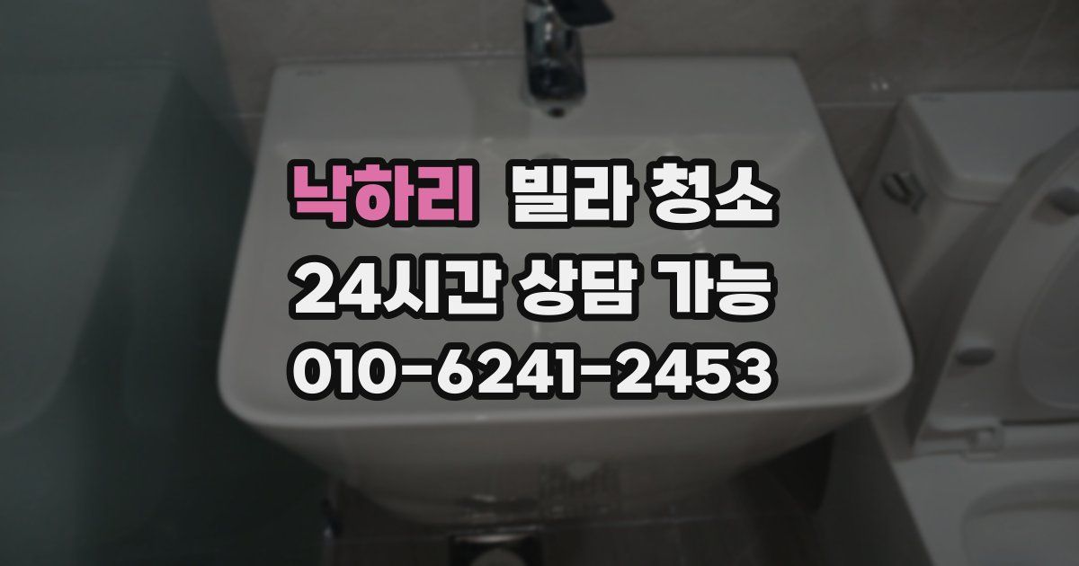 낙하리 빌라 청소