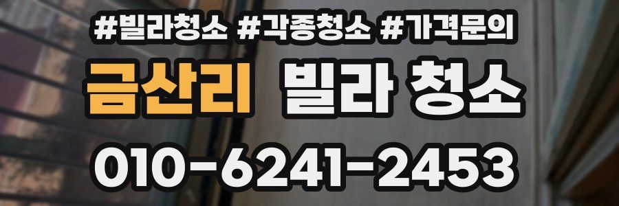 금산리 빌라 청소
