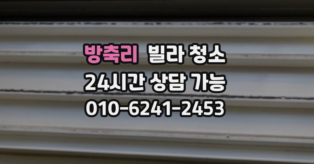 방축리 빌라 청소