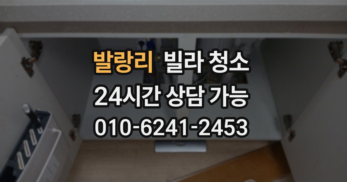 발랑리 빌라 청소