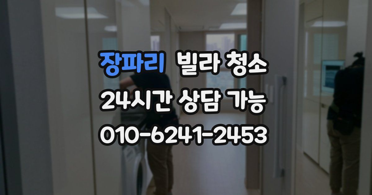 장파리 빌라 청소