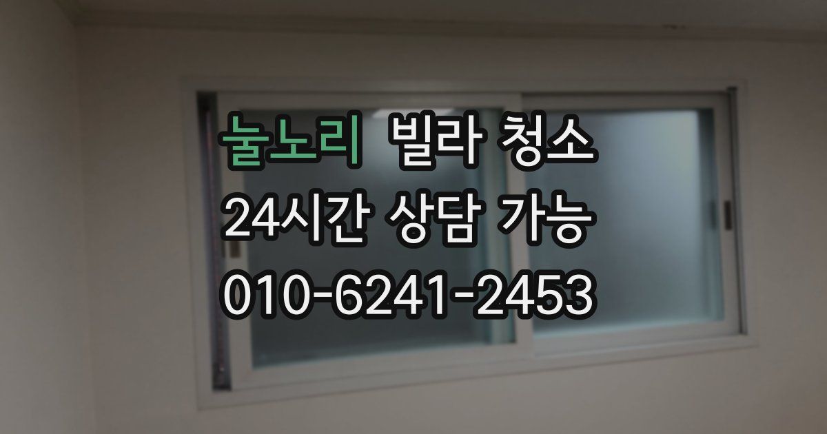 눌노리 빌라 청소