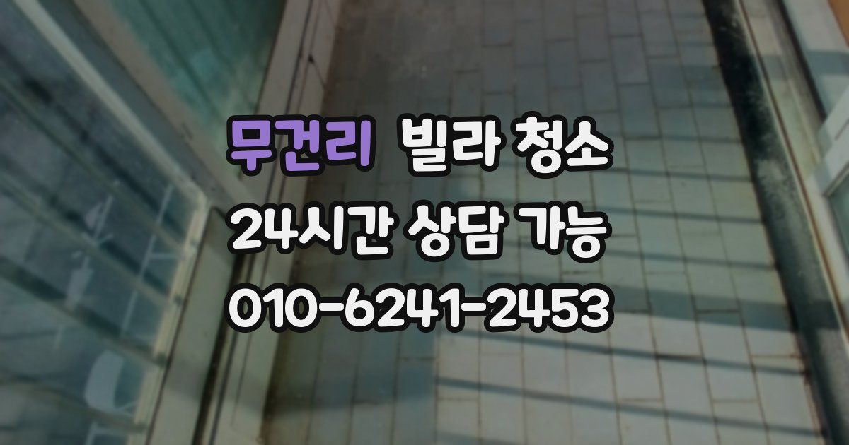 무건리 빌라 청소