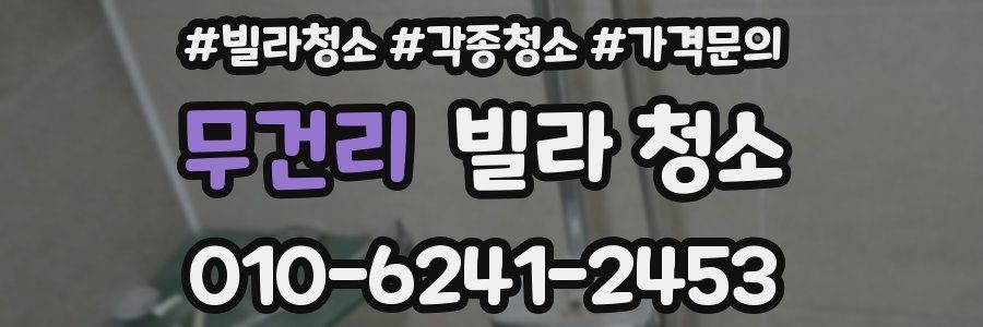 무건리 빌라 청소