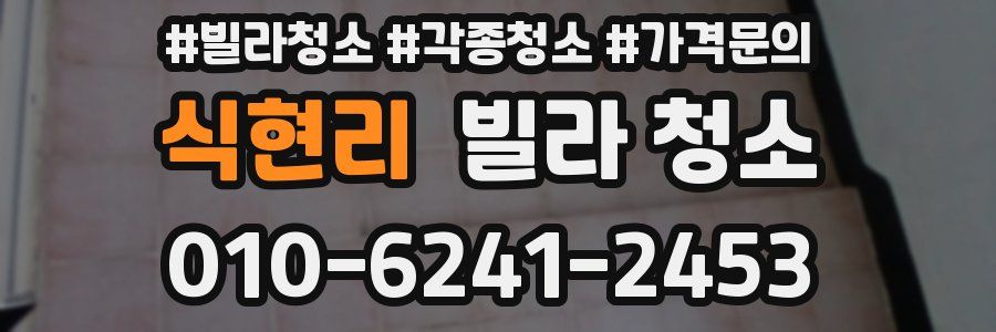 식현리 빌라 청소