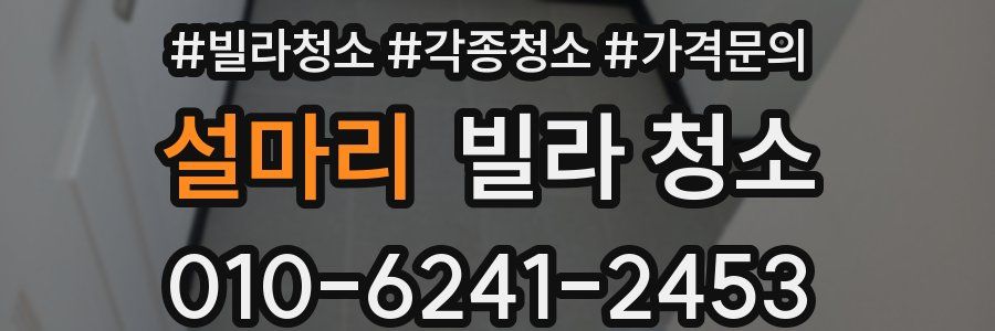 설마리 빌라 청소