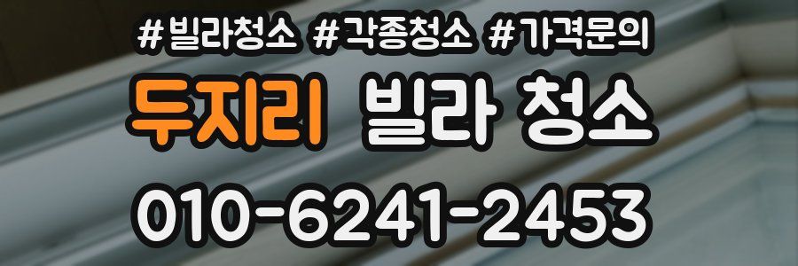 두지리 빌라 청소