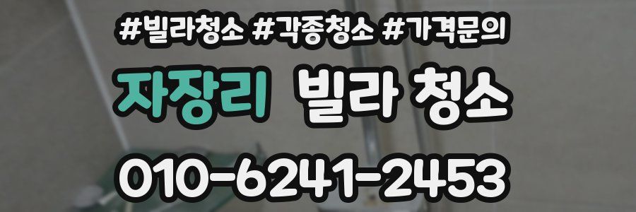 자장리 빌라 청소