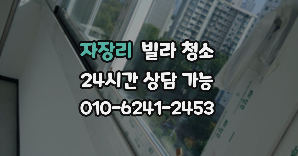 자장리 빌라 청소