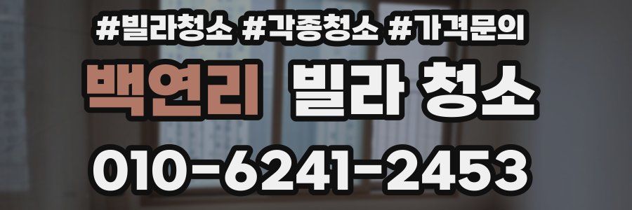 백연리 빌라 청소