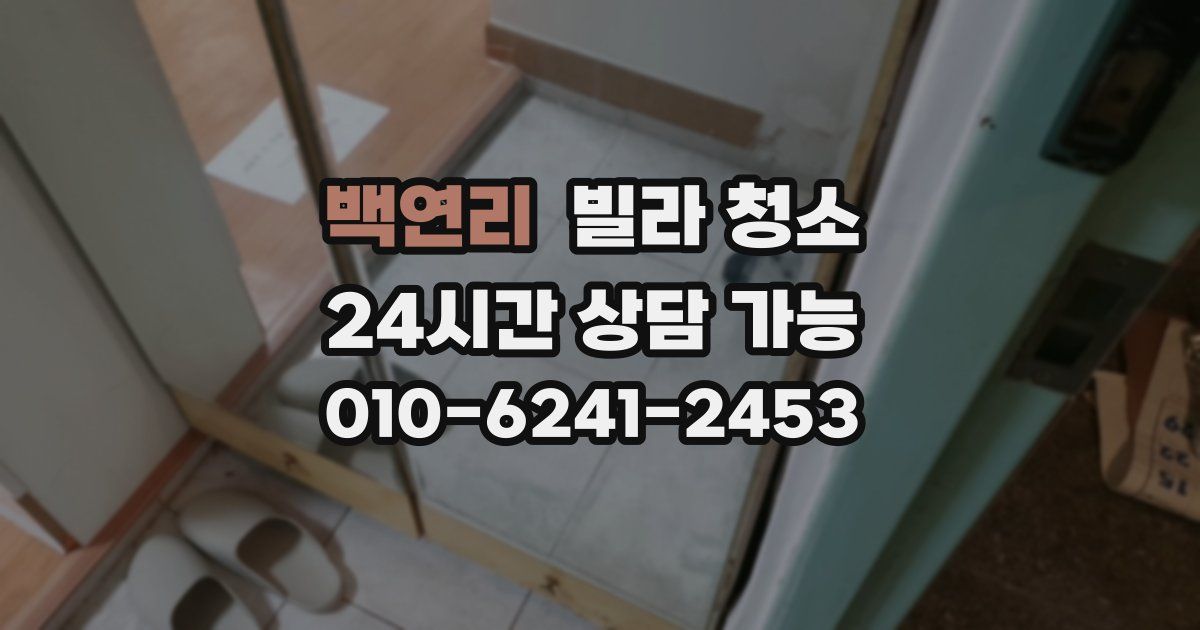 백연리 빌라 청소