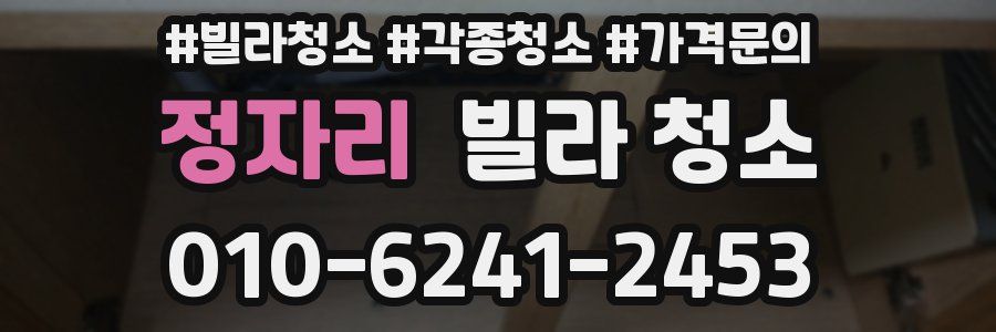 정자리 빌라 청소