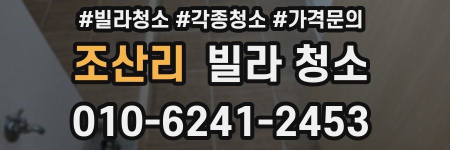 조산리 빌라 청소