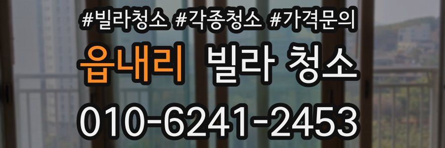 읍내리 빌라 청소