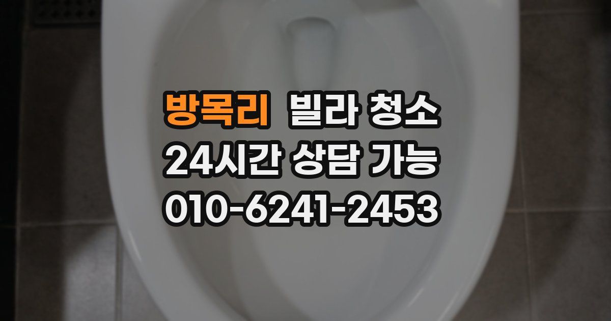 방목리 빌라 청소