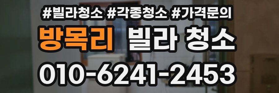 방목리 빌라 청소