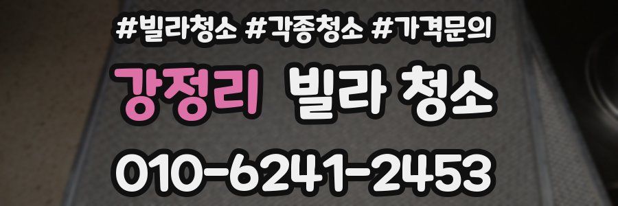 강정리 빌라 청소