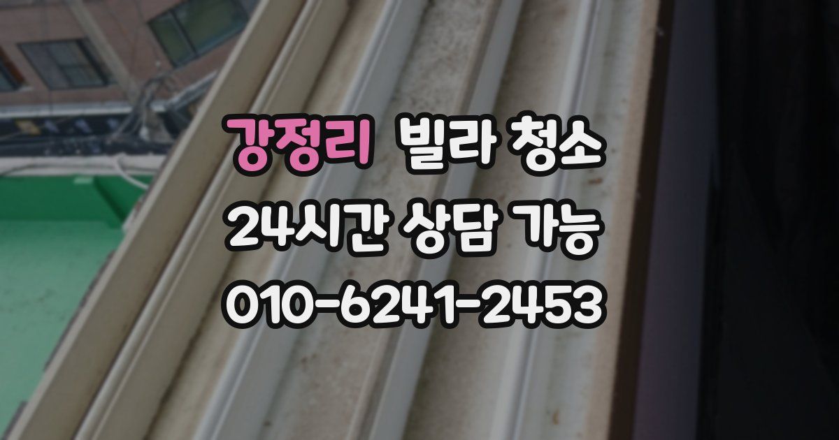 강정리 빌라 청소