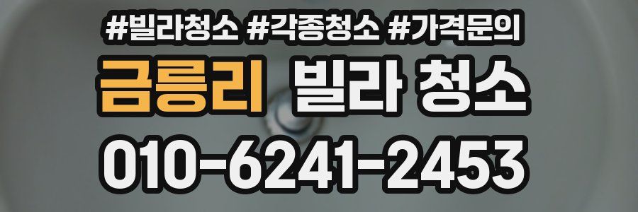 금릉리 빌라 청소