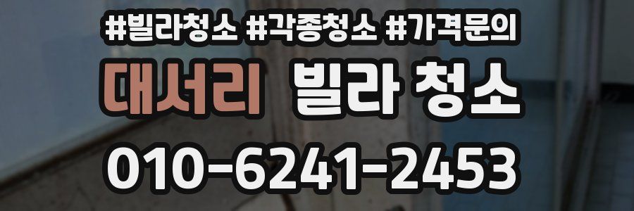 대서리 빌라 청소
