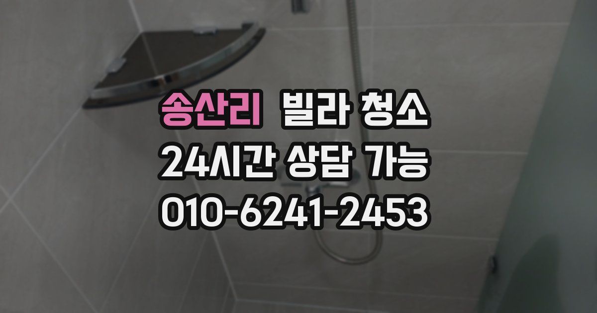 송산리 빌라 청소