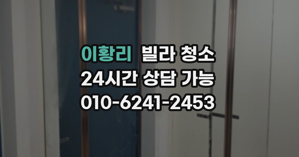 이황리 빌라 청소