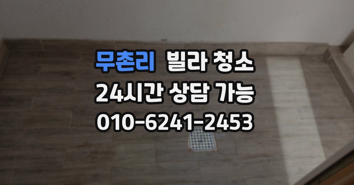 무촌리 빌라 청소