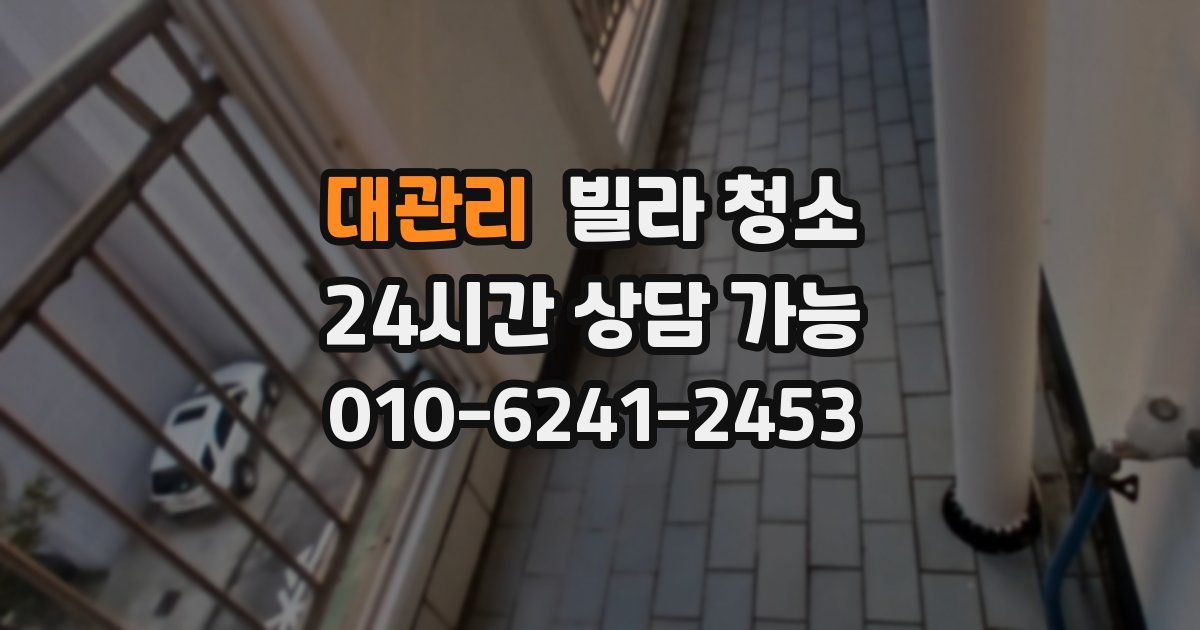 대관리 빌라 청소
