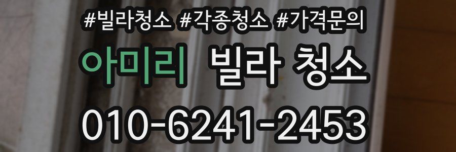 아미리 빌라 청소