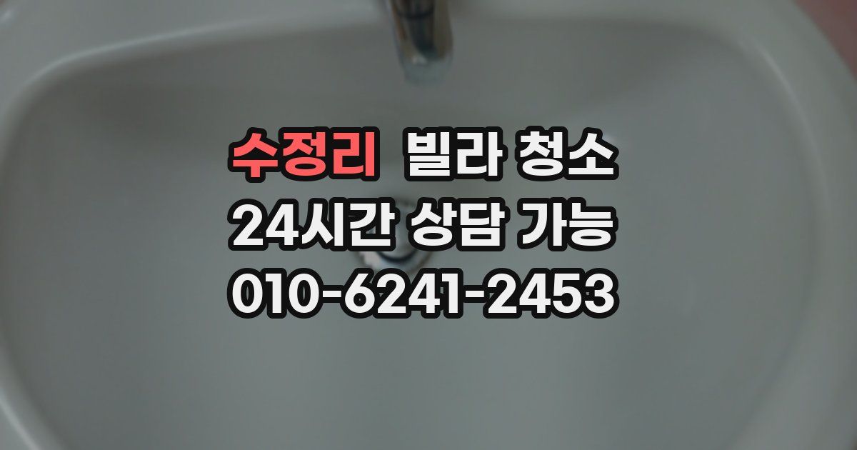 수정리 빌라 청소