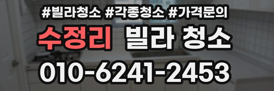 수정리 빌라 청소