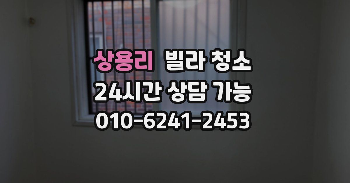 상용리 빌라 청소