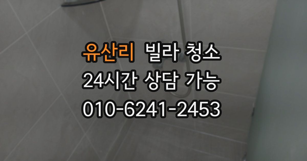 유산리 빌라 청소