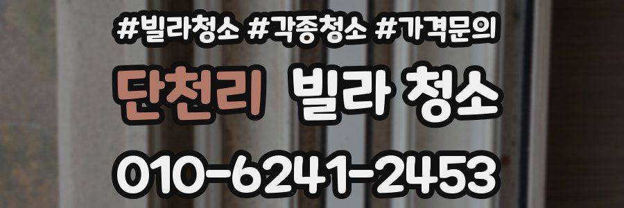 단천리 빌라 청소