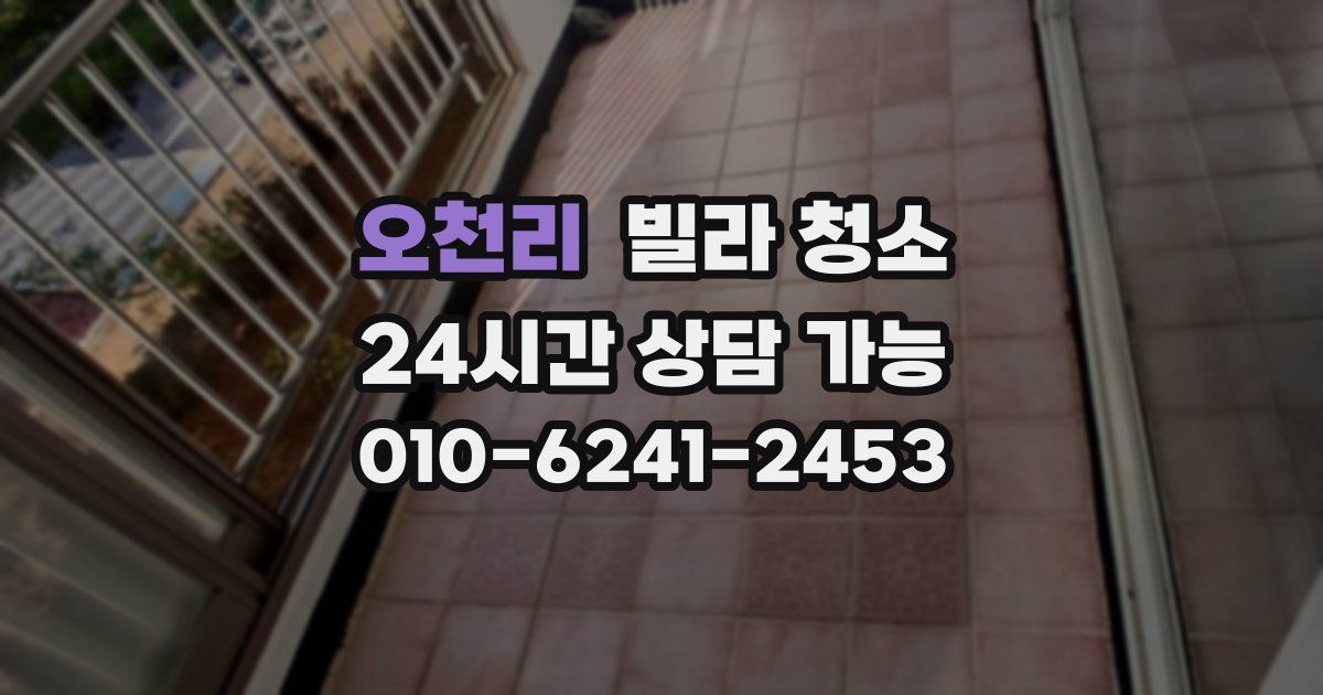 오천리 빌라 청소