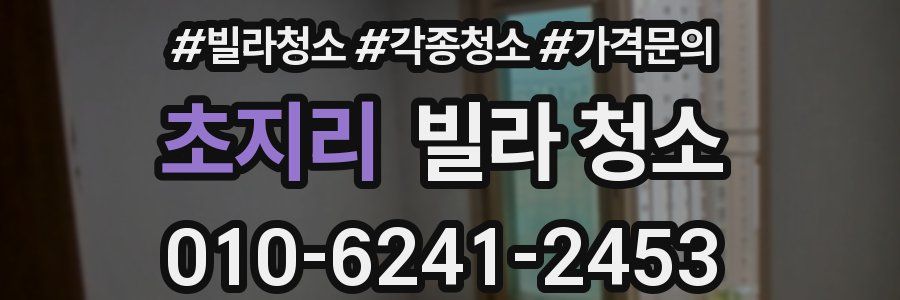 초지리 빌라 청소