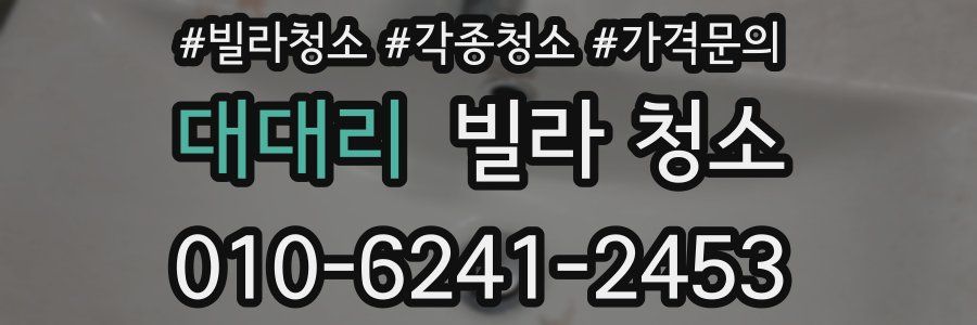 대대리 빌라 청소
