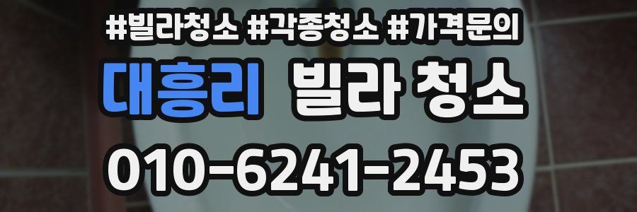 대흥리 빌라 청소