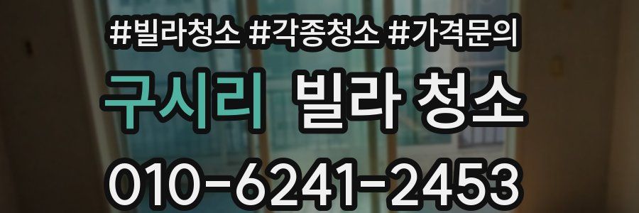 구시리 빌라 청소