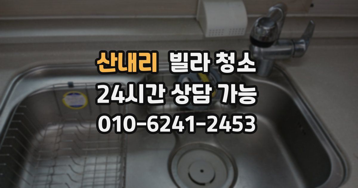 산내리 빌라 청소