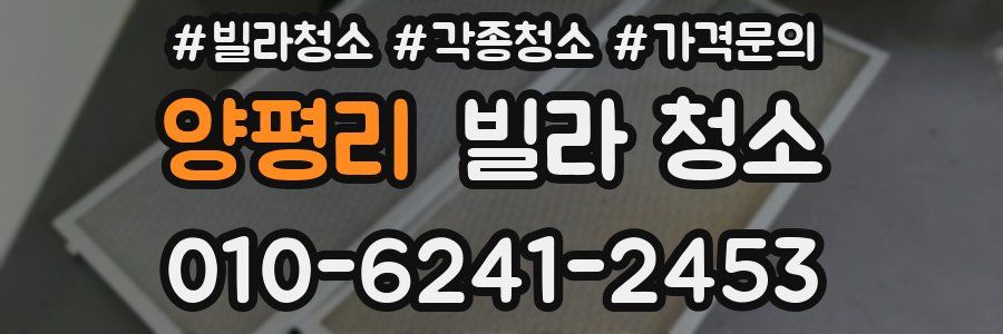 양평리 빌라 청소