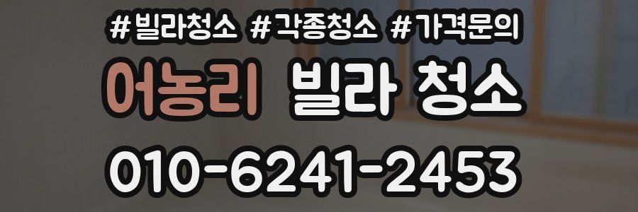 어농리 빌라 청소