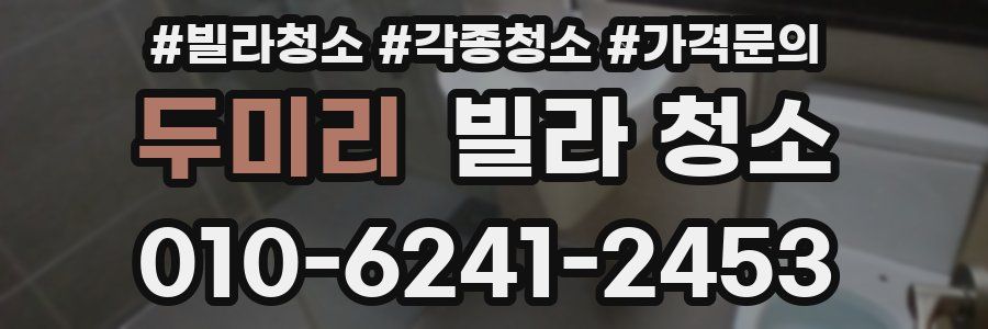 두미리 빌라 청소